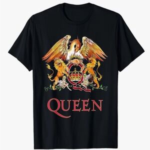 Queen Black Tee with Vibrant Graphic